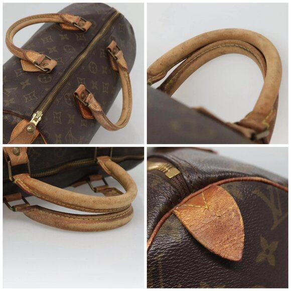 LOUIS VUITTON Monogram Speedy 30 Hand Bag M41526 LV Auth 137081 - Picture 16 of 16